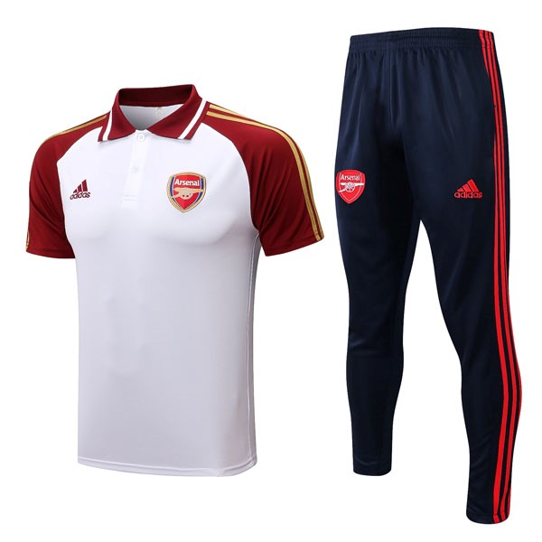 Polo Arsenal Conjunto Completo 2022 2023 Rojo Blanco